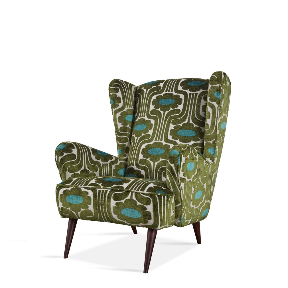 Armchair In Fabric Pattern All Over