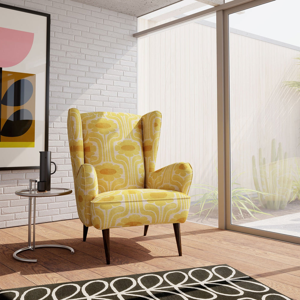 Armchair In Fabric Pattern All Over