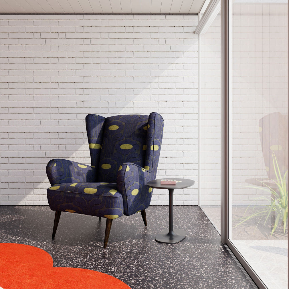 Armchair In Fabric Pattern All Over
