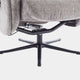 Alberta - Swivel Recliner Chair & Stool In Fabric Cloud, Black Base