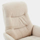 Alberta - Swivel Recliner Chair & Stool In Fabric Barley, Black Base