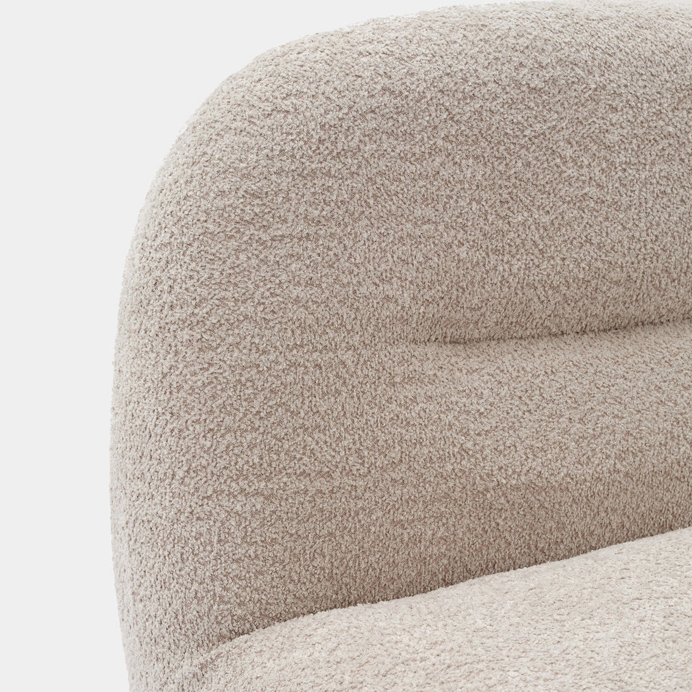 Amelia - Swivel Accent Chair In Fabric Oyster