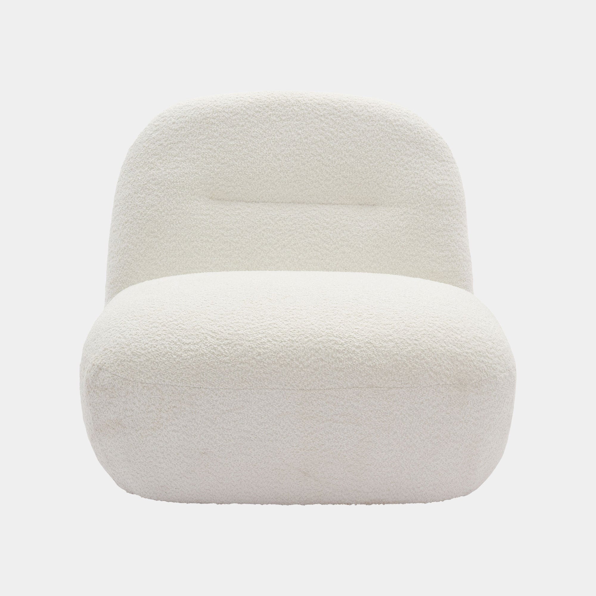 Amelia - Swivel Accent Chair In Fabric Ice Cream