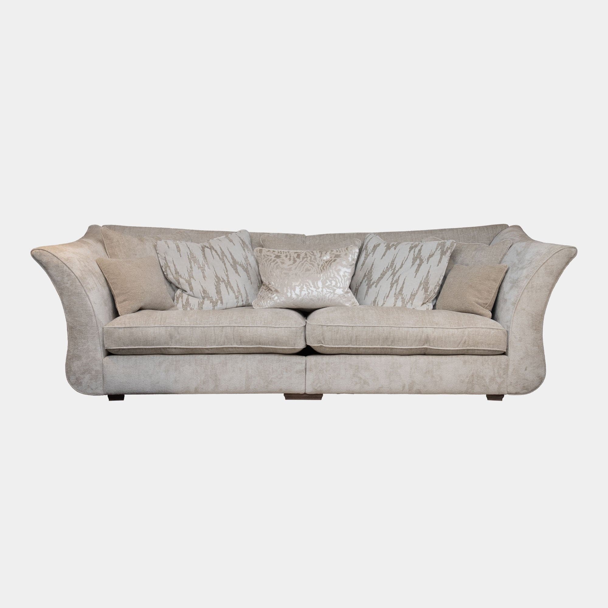 Araminta - Extra Large Split Pillow Back Sofa (Fibre Interior) In Fabric Cat A