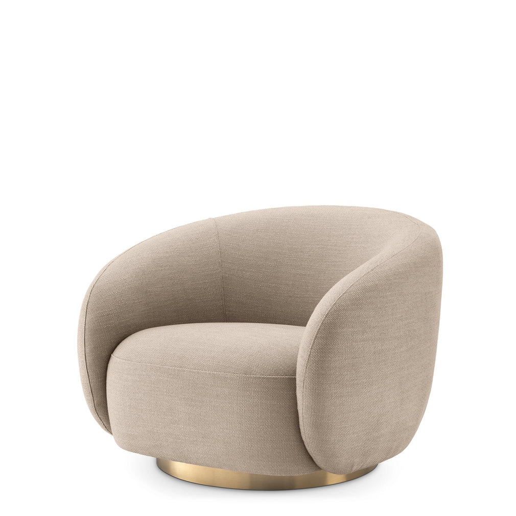 Swivel Chair In Avalon Sand