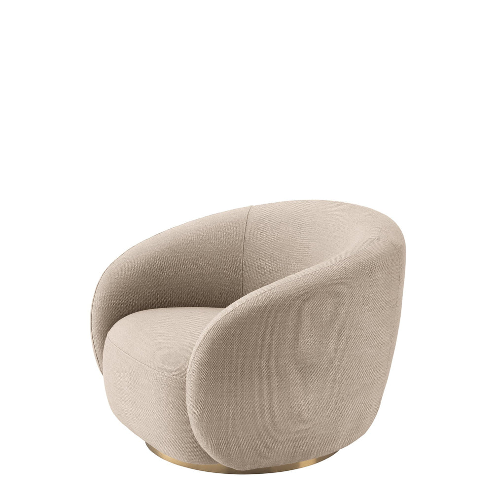 Swivel Chair In Avalon Sand