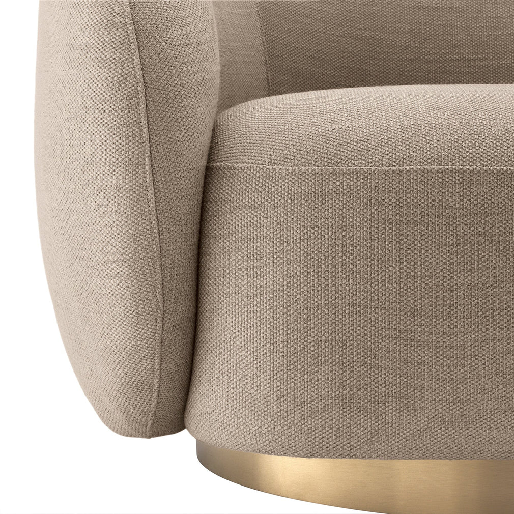 Swivel Chair In Avalon Sand