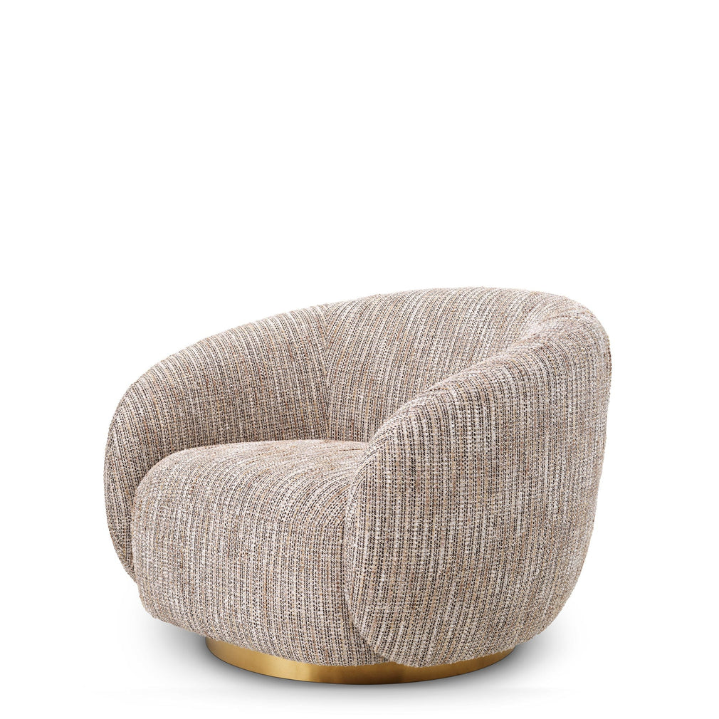 Swivel Chair In Mademoiselle Beige