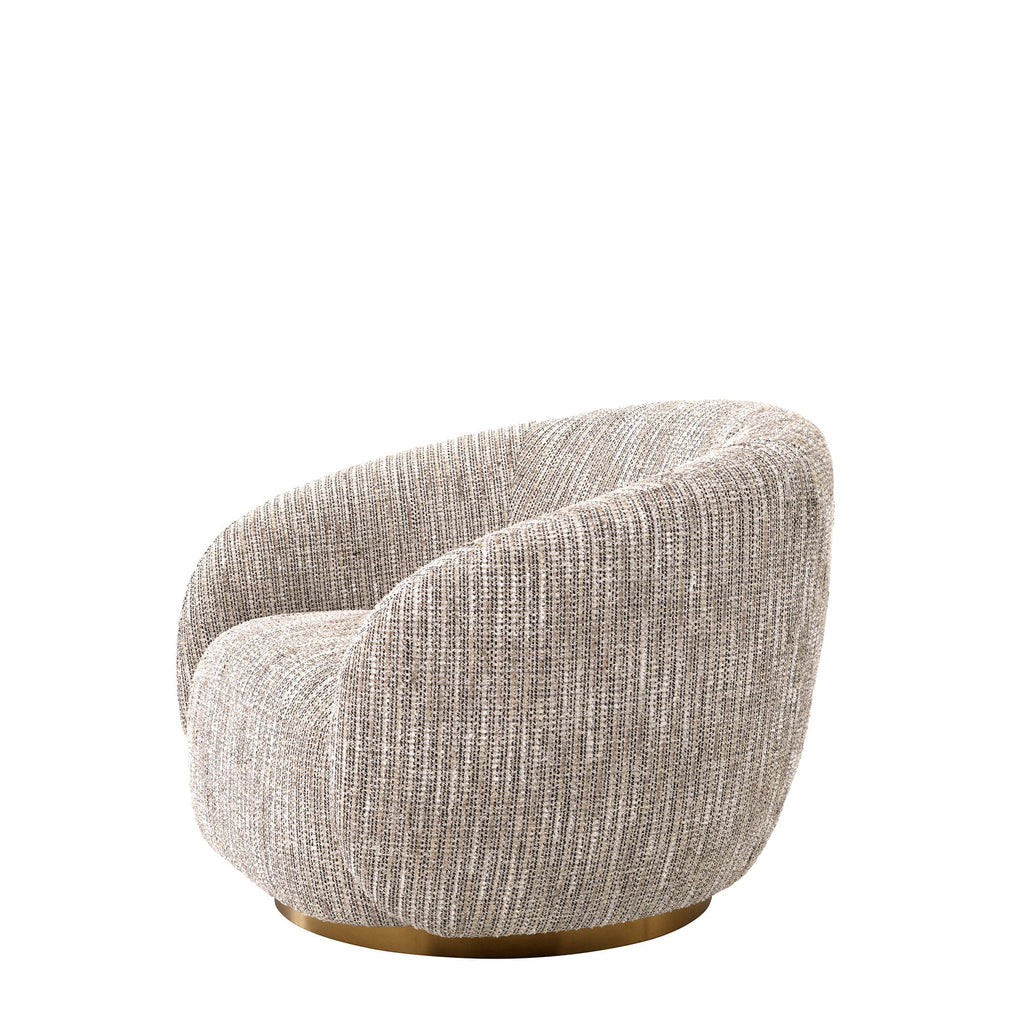 Swivel Chair In Mademoiselle Beige