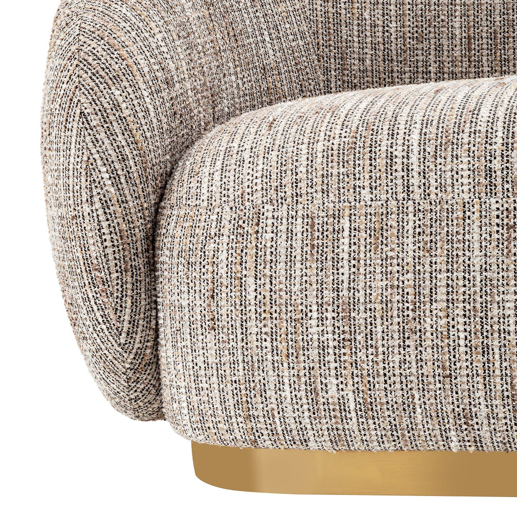 Swivel Chair In Mademoiselle Beige