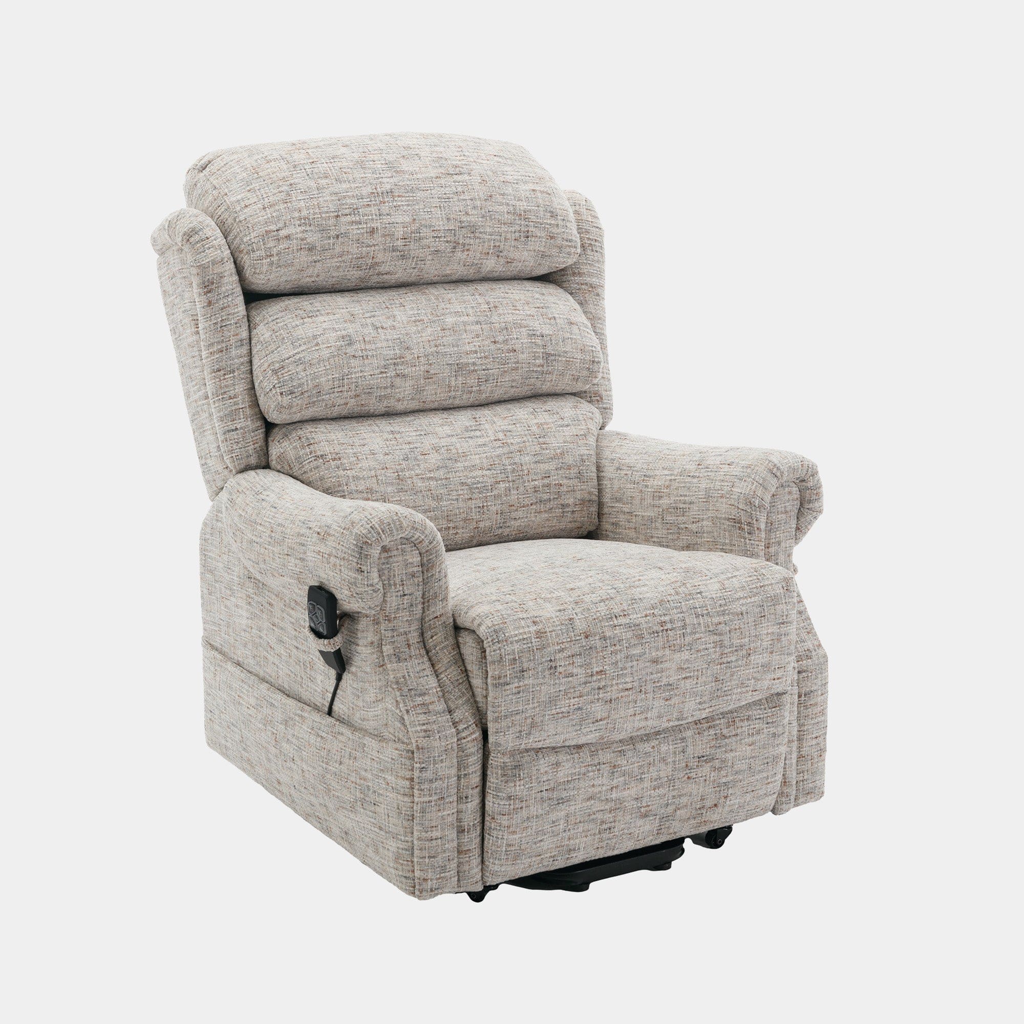 Bude - Dual Motor Rise & Recline Chair In Fabric Frost
