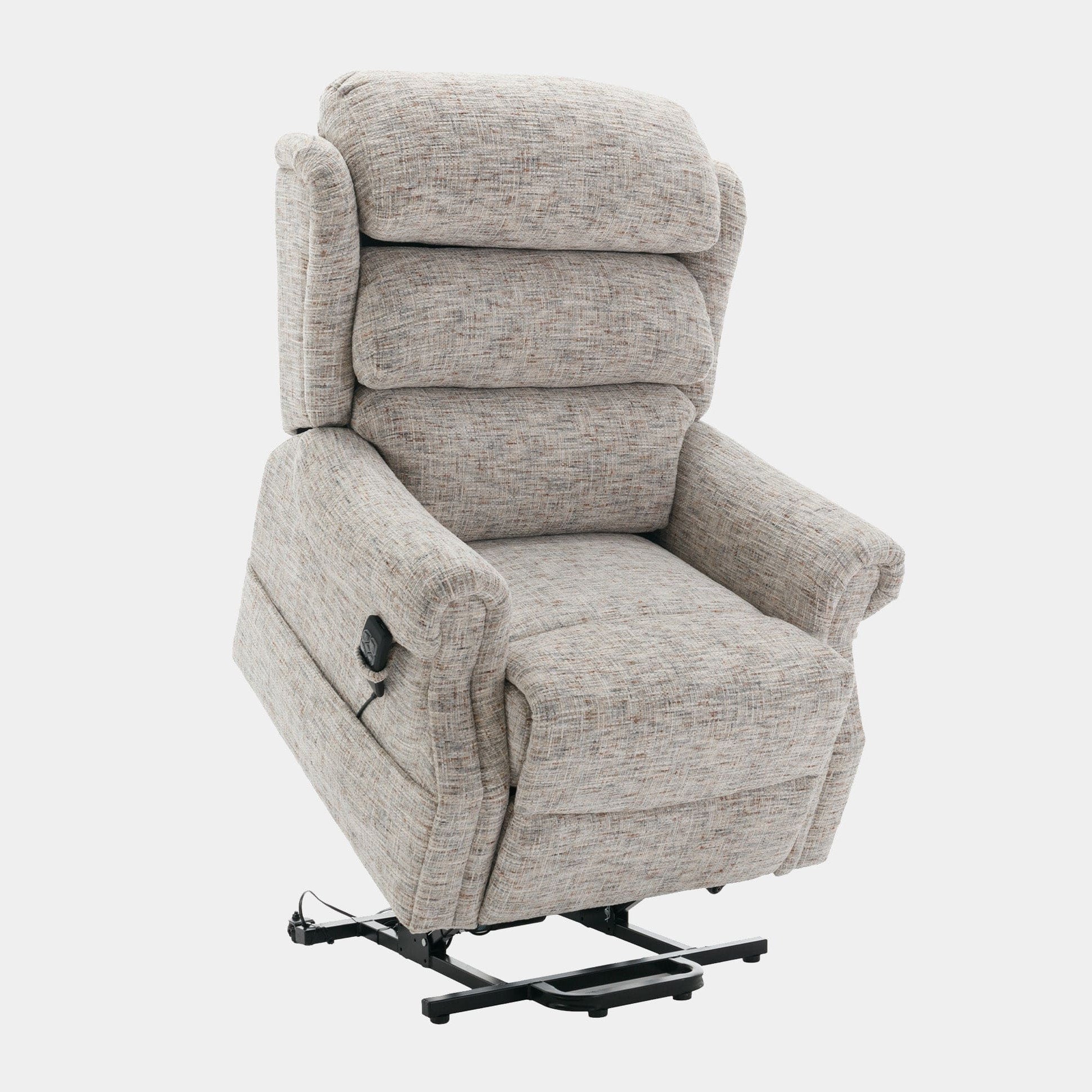 Bude - Dual Motor Rise & Recliner Chair, Fabric