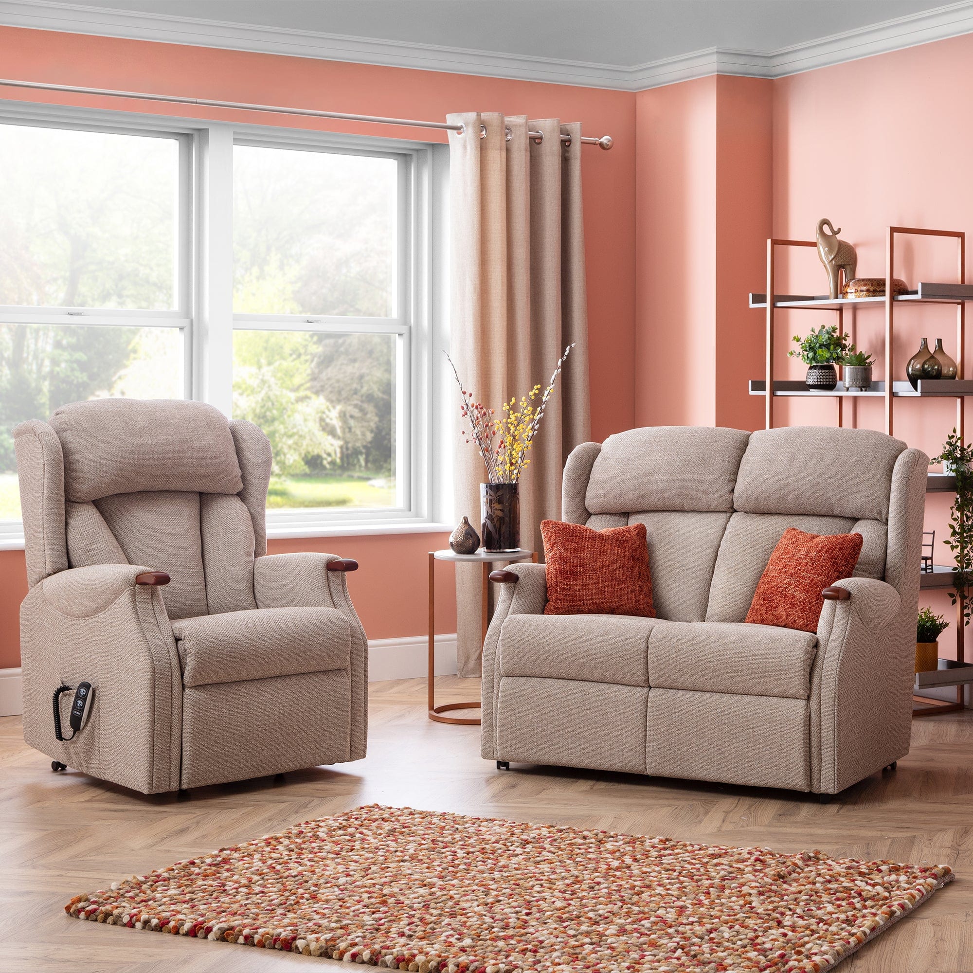 Cirencester - 2 Seat Sofa In Fabric Or Leather Fabric
