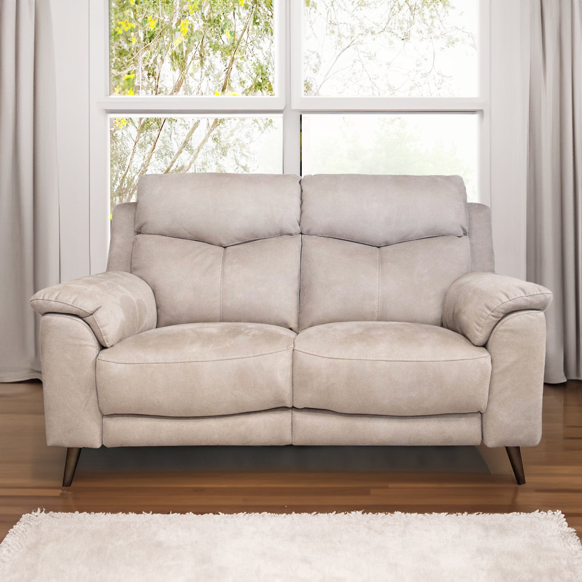 2 Seat  Sofa With Power Recliners And USB Toggle In Fabric