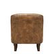 Coningsby - Accent Chair In Leather Voyager - LLS Single Malt, Brass Studs, Walnut Foot