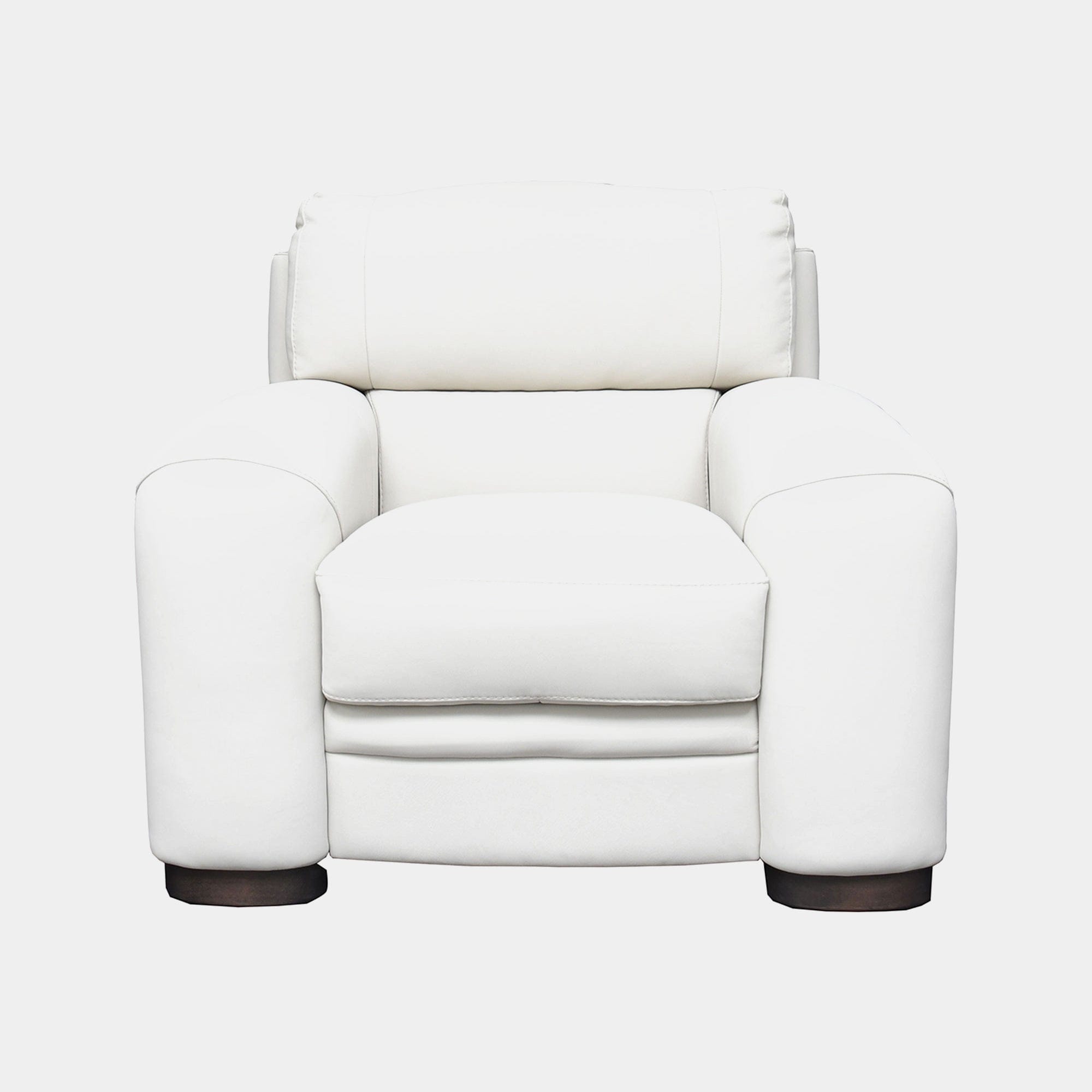 Chair in Leather Cat S11 Ontario White 1166