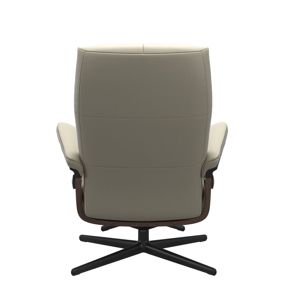 Stressless David - Chair & Footstool With Cross Base, Leather