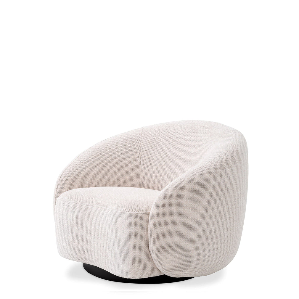 Eichholtz Amore - Swivel Chair In Fabric Lyssa Off-White