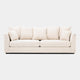 Sofa In Boucle Cream With Black Frame