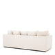 Sofa In Boucle Cream With Black Frame