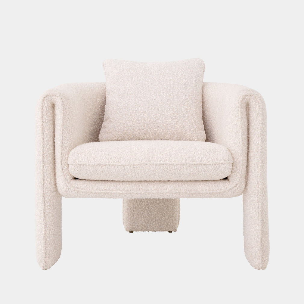 Toto - Chair In Fabric Boucle Cream