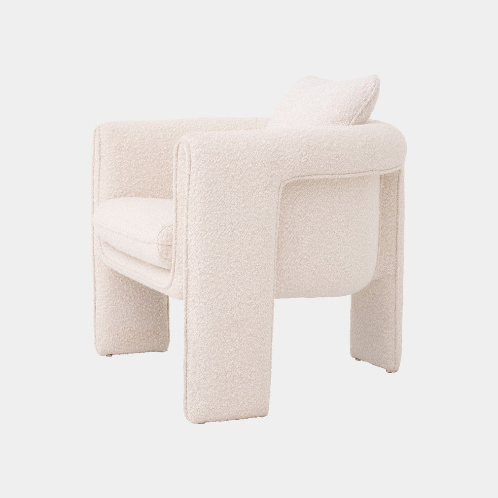 Toto - Chair In Fabric Boucle Cream