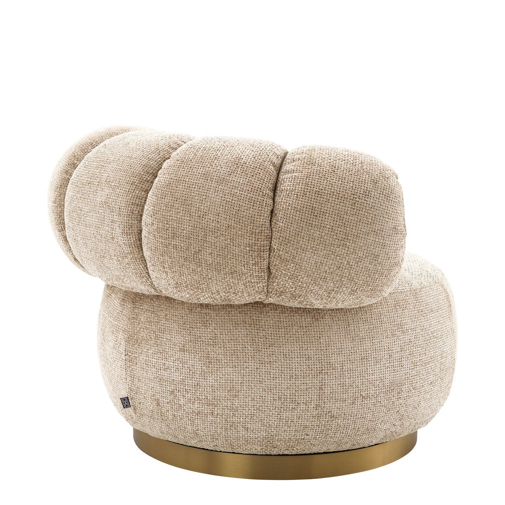 Eichholtz Phedra - Swivel Chair In Fabric Lyssa Sand