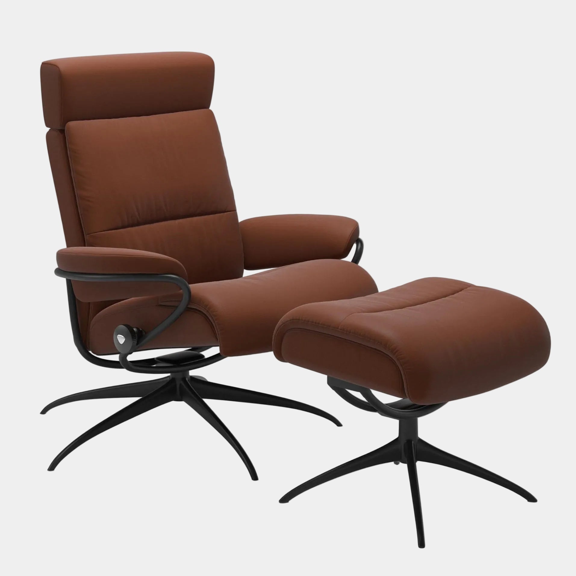 Stressless Tokyo - Chair & Stool With Star Base, Leather