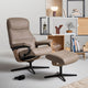 Philip - Medium Chair w/Footstool With Cross Base In Velaro Leather