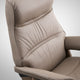 Philip - Medium Chair w/Footstool With Cross Base In Velaro Leather