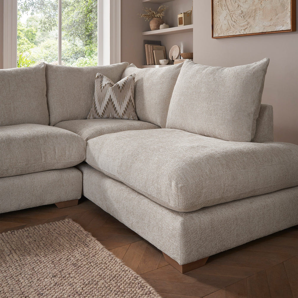 LHF Corner Group (2 Seat LHF Sofa, RHF Chaise) With Fibre Interiors In Fabric Grade C