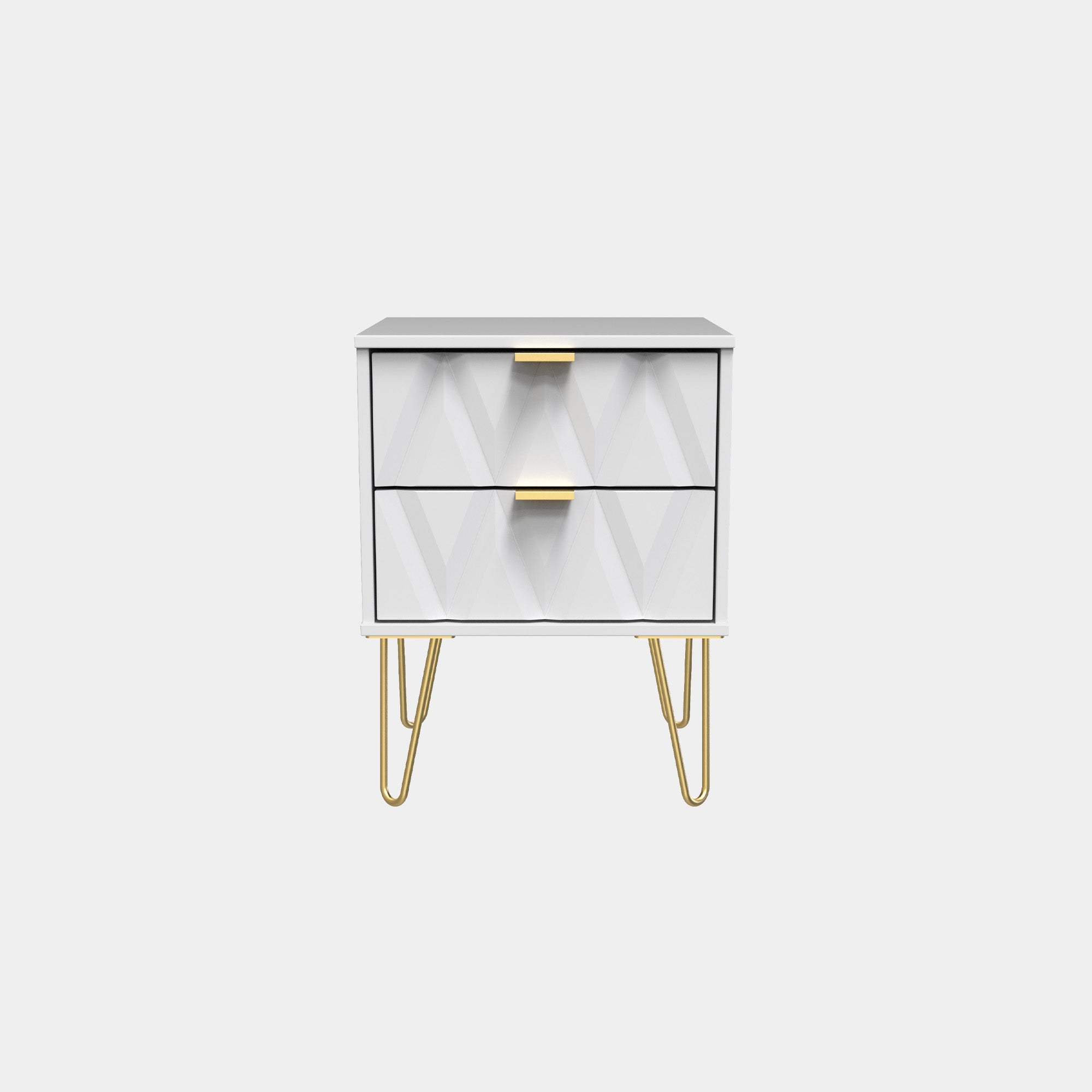 2 Drawer Bedside MM/MM Mushroom Front + Base
