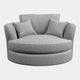 Lexington - Standard Back Swivel Cuddler Chair In Fabric Grade C