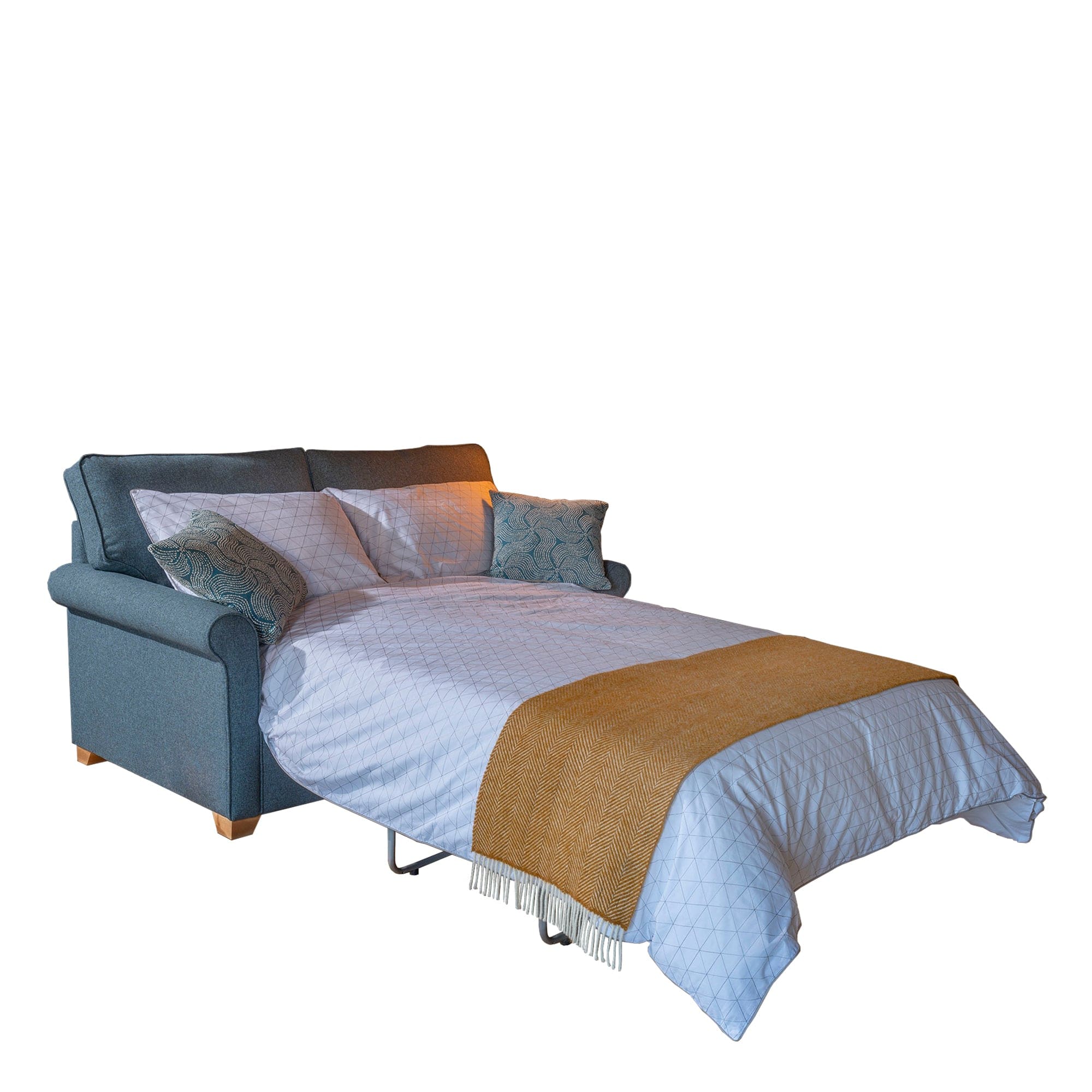 Mabel - 2 Seat Sofabed With Deluxe Memory Foam Mattress In Fabric Grade SE