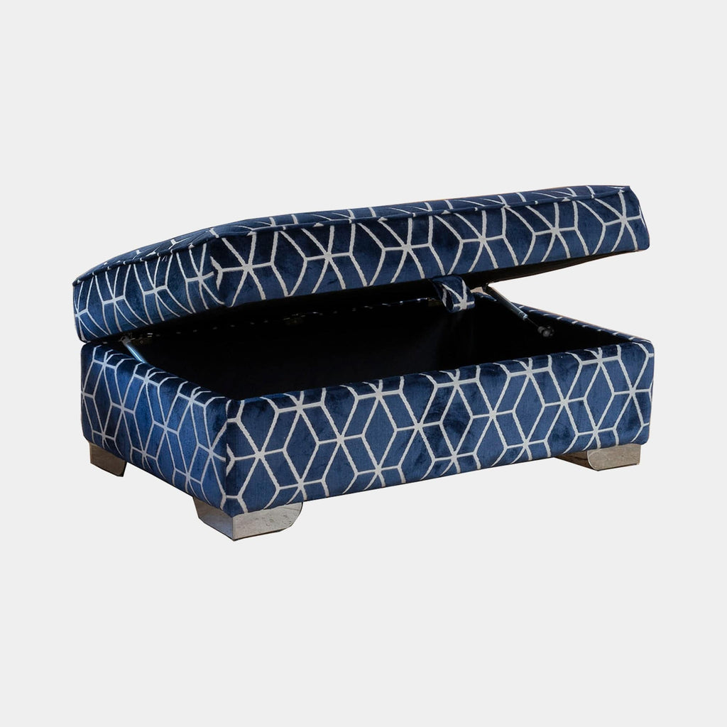 Mabel Storage Ottoman Footstool Fabric