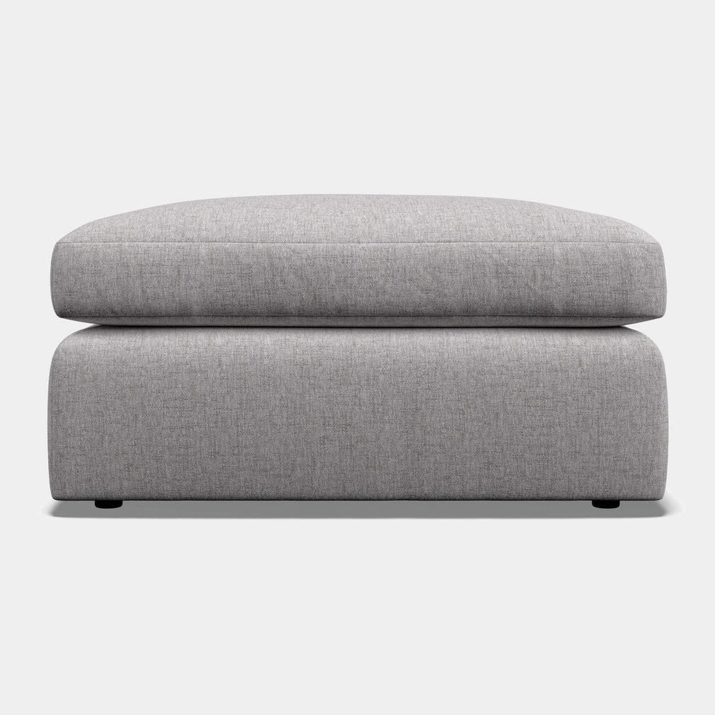 Footstool With Fibre Interiors In Fabric Grade C