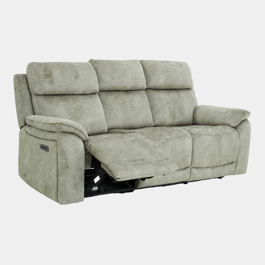 3 Seat Sofa With Power Recliner In Fabric Grade F6