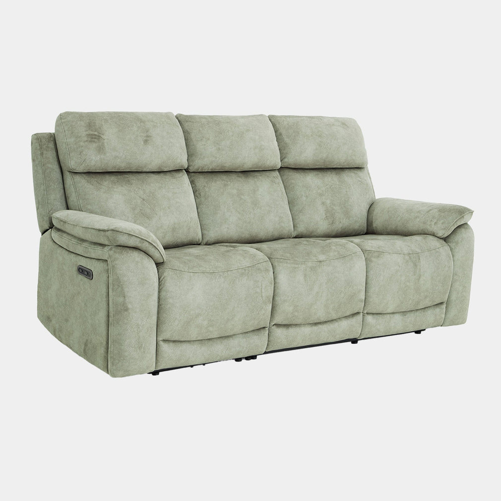 3 Seat Sofa With Power Recliner In Fabric Grade F6