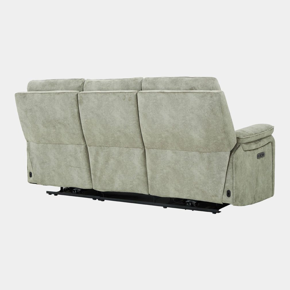 3 Seat Sofa With Power Recliner In Fabric Grade F6