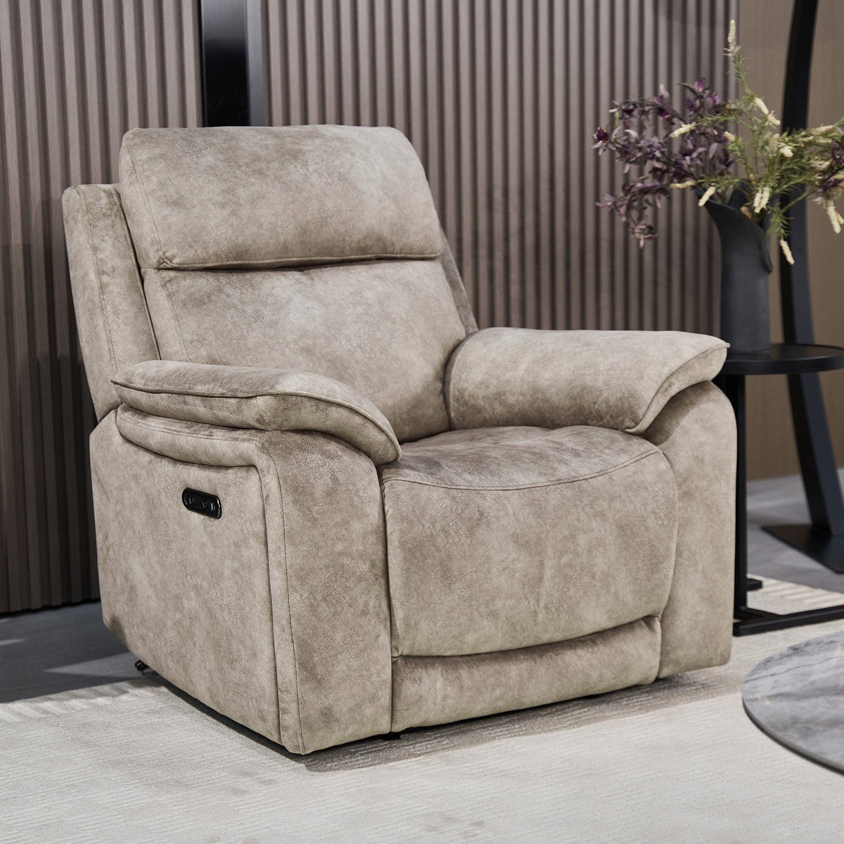 Novello - Power Recliner Chair, Fabric