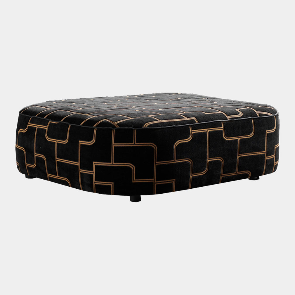 Oberon - Footstool (Fibre Interior) In Fabric Cat H