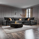 Oberon - 2 Seat LHF Arm, Corner, 1 Seat RHF Arm (Fibre Interior) In Fabric Verbier/Zonda