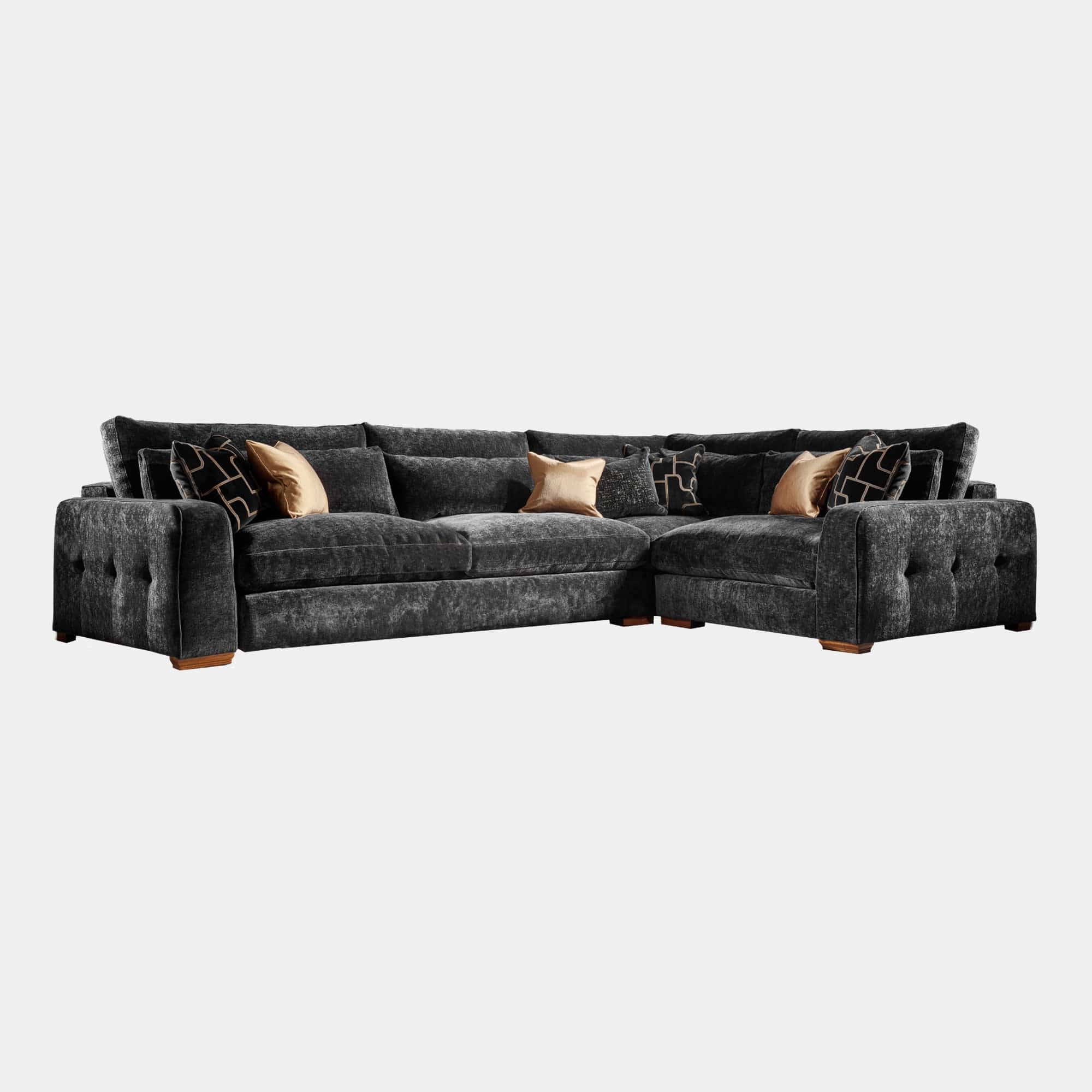 Oberon - 2 Seat LHF Arm, Corner, 1 Seat RHF Arm (Foam Interior) In Fabric Verbier/Zonda