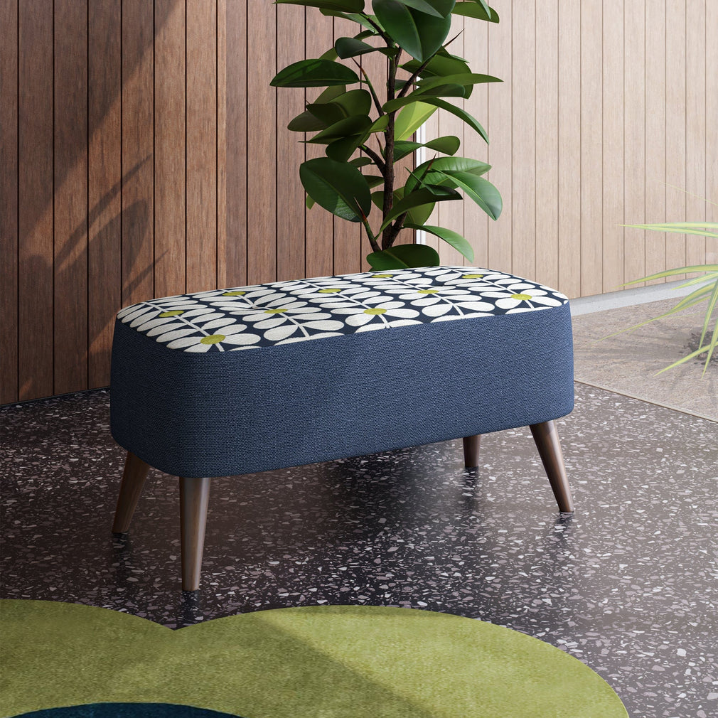 Small Bench Stool In Fabric Premium Plain & Pattern