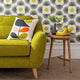 Orla Kiely Laurel - Large Sofa In Fabric Premium Plain