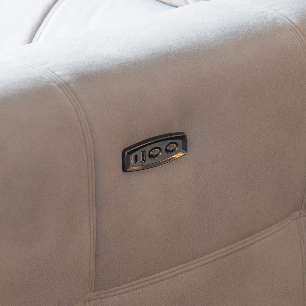 Michigan - RHF Terminal Power Recliner Corner Group In Fabric