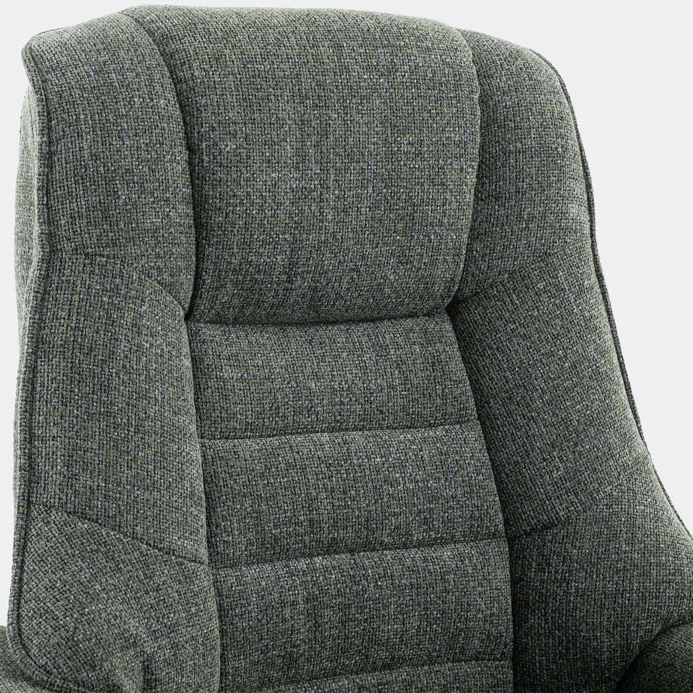 Royale - Swivel Recliner Chair & Footstool, Fabric