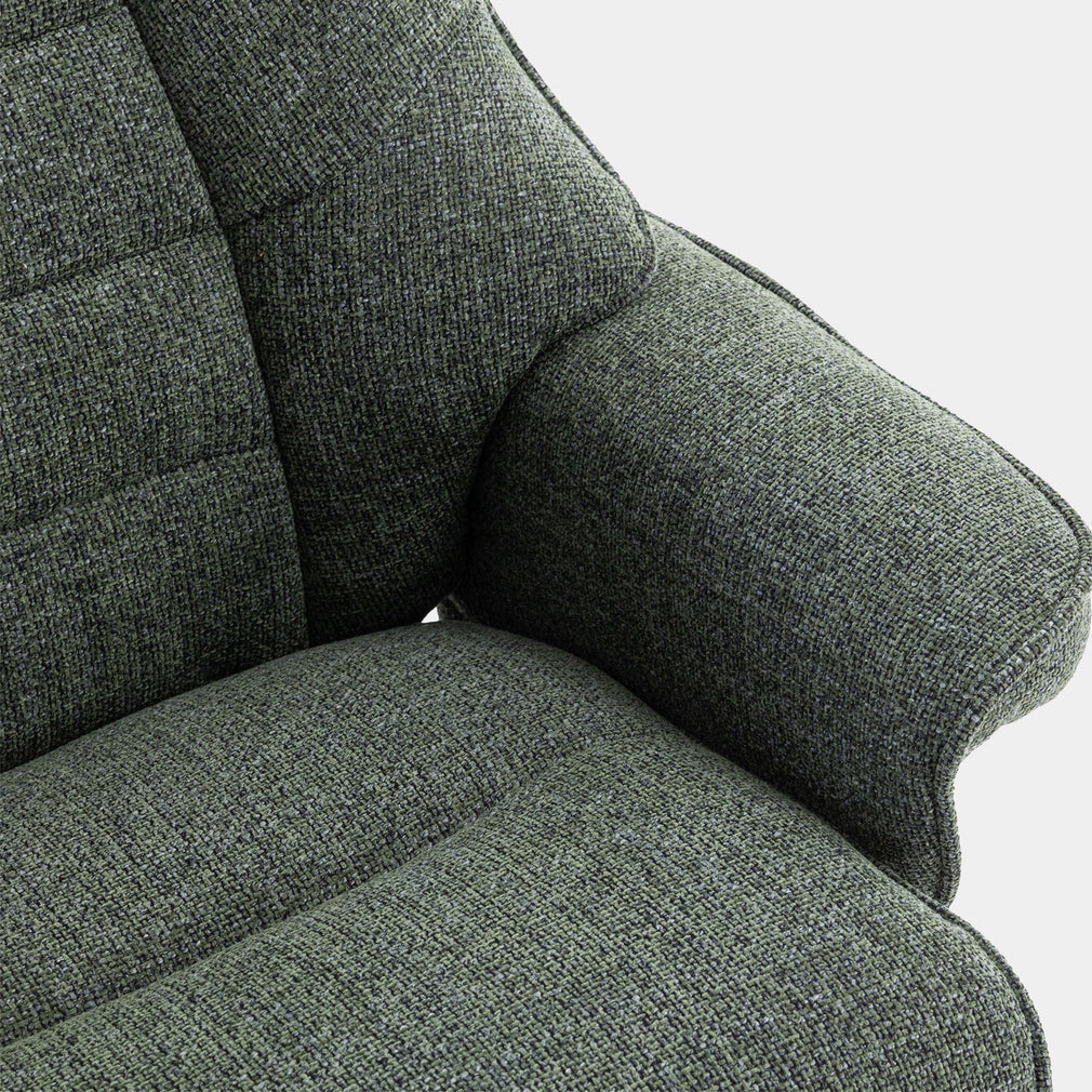 Royale - Swivel Recliner Chair & Footstool, Fabric