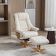 Royale - Swivel Recliner Chair & Footstool, Fabric