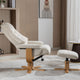 Royale - Swivel Recliner Chair & Footstool, Fabric